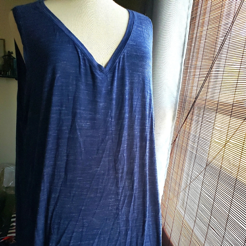 Navy Blue Long length tank size 22/24W